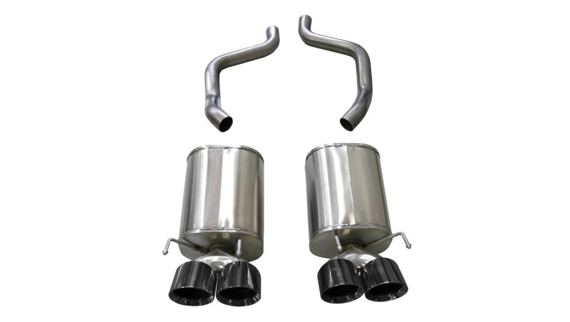 Corsa 2005-2007 Chevrolet Corvette (C6) 6.0L/6.2L Black Xtreme Axle-Back Exhaust w/4.5in Tips