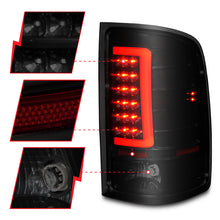 Load image into Gallery viewer, ANZO 2007-2013 GMC Sierra LED Tail Lights w/ Light Bar Black Housing Smoke Lens