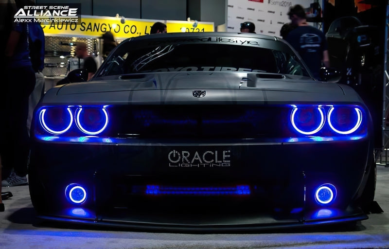 Oracle 08-14 Dodge Challenger Dynamic Surface Mount Headlight/Fog Light Halo Kit COMBO - NO RETURNS