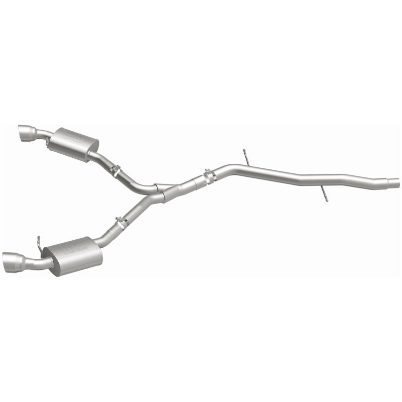 MagnaFlow CatBack 18-19 Audi A5 Dual Exit Polished Stainless Exhaust - 3in Main Piping Diameter