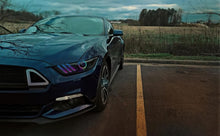Load image into Gallery viewer, Oracle 15-17 Ford Mustang Dynamic RGB+A Pre-Assembled Headlights - Black Edition - NO RETURNS