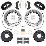 Wilwood 99-02 Nissan Skyline Superlite 6R Front BBK w/ 12.88in D/S Rotors & Flexlines - Black