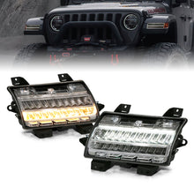 Load image into Gallery viewer, ANZO 18-19 Jeep Wrangler JL Halogen Chrome Clear w/ Sequential Signal