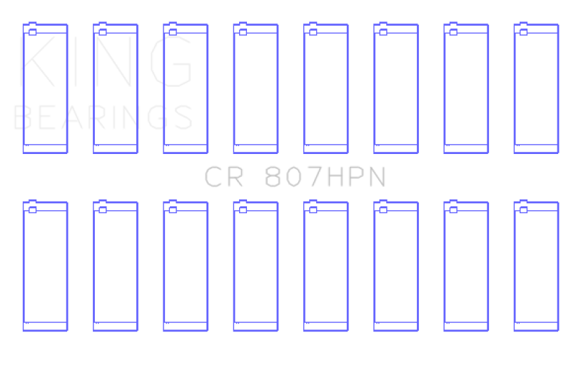 King Engine Bearings Chevy LS1 / LS6 / LS3 (Size 011) Performance Rod Bearing Set