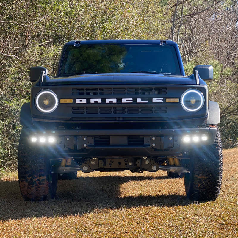 ORACLE Lighting 21-22 Ford Bronco Triple LED Fog Light Kit for Steel Bumper - White NO RETURNS