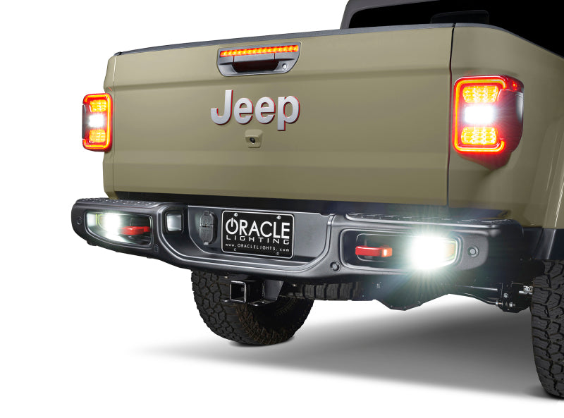 Oracle Rear Bumper LED Reverse Lights for Jeep Gladiator JT - 6000K NO RETURNS