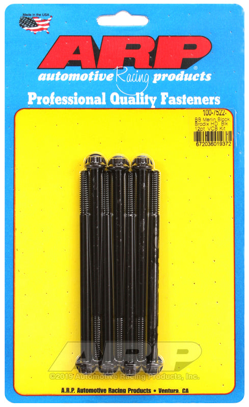 ARP Merlin Block Brodix Head BB 12pt Valve Cover Bolt Kit