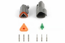 Load image into Gallery viewer, Haltech Matching Set of Deutsch DT-3 Connectors (DT06-3S + DT04-3P) - (13 Amp) Plug &amp; Pins