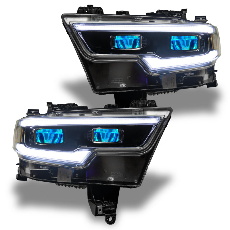 Oracle 19-21 RAM 1500 RGB Headlight Demon Eye Kit - LED Projector - w/o Controller NO RETURNS