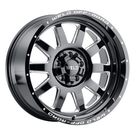 Weld Stealth 18x9 / 5x114.3 / 5 BS / 78.1 HB - Gloss Black Milled - Non-BL Wheel