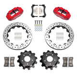 Wilwood 89-02 Nissan Skyline Superlite 4R Rear BBK w/ 13.50in Diameter D/S Rotor - Red