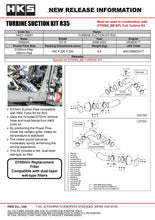 Load image into Gallery viewer, HKS TURBINE SUCTION KIT R35