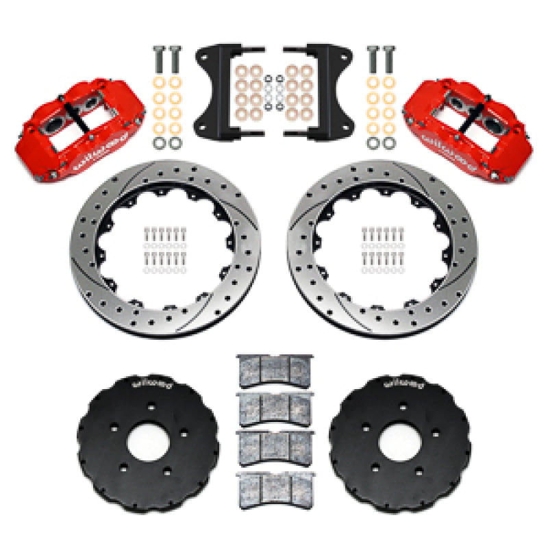 Wilwood 14-19 Chevrolet Corvette C7 Forged Narrow Superlite 6R Front BBK - 13.06 Rotor SRP - Red