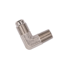 Load image into Gallery viewer, Flo Supply 1/8" NPT x 4AN 90 Degree Fitting - Male/Male (Round Stock)