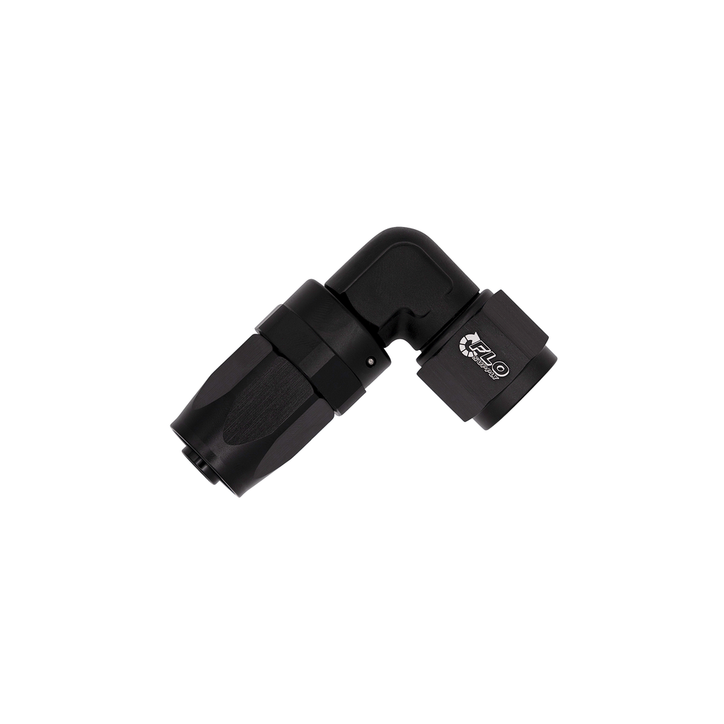 Flo Supply 10AN EZ Connect Forged 90 Degree Swivel Forged Hose End
