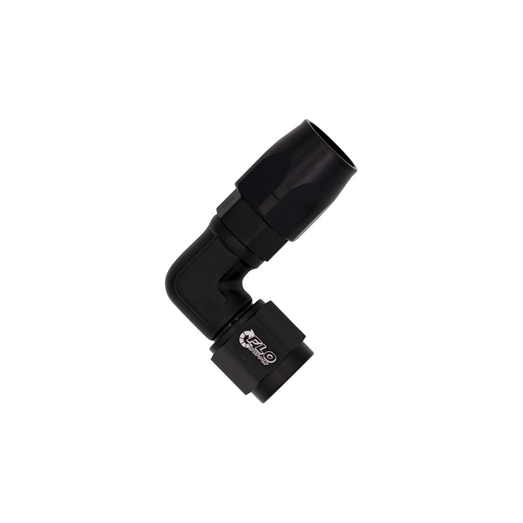 Flo Supply 6AN Cutter Forged 90 Degree Swivel Forged Hose End