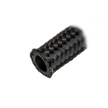 Load image into Gallery viewer, Flo Supply 4AN Black Stainless Steel Braided Hose - Synthetic Rubber Liner