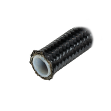 Load image into Gallery viewer, Flo Supply 3AN Black Stainless Steel Braided Hose - PTFE Liner
