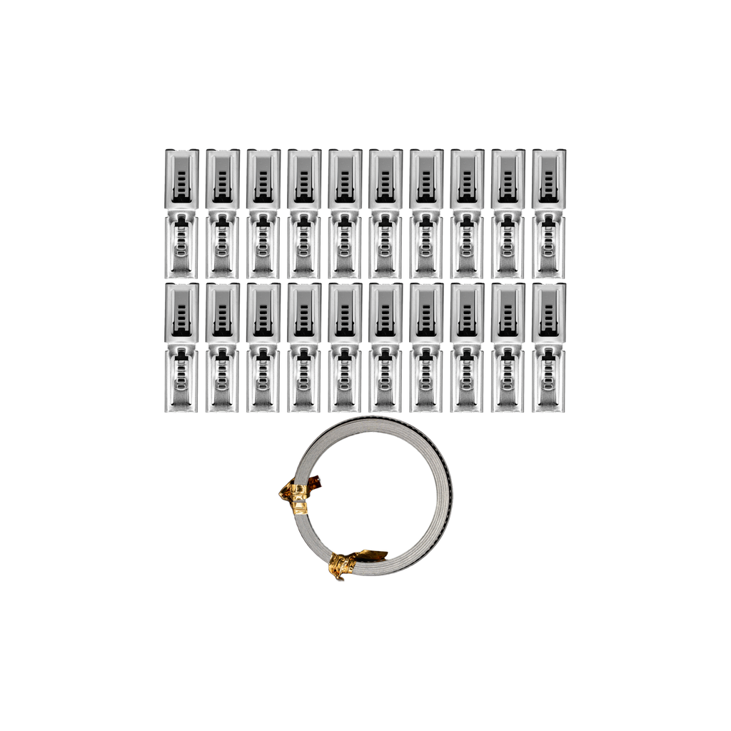 Flo Supply 236" Roll of Stainless Steel Hose Band With 10 Clamps