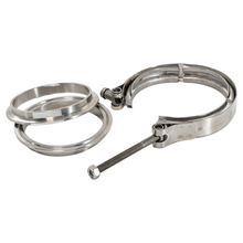 Load image into Gallery viewer, Flo Supply 4" CNC Stainless V-Band Kit - Stainless Flanges