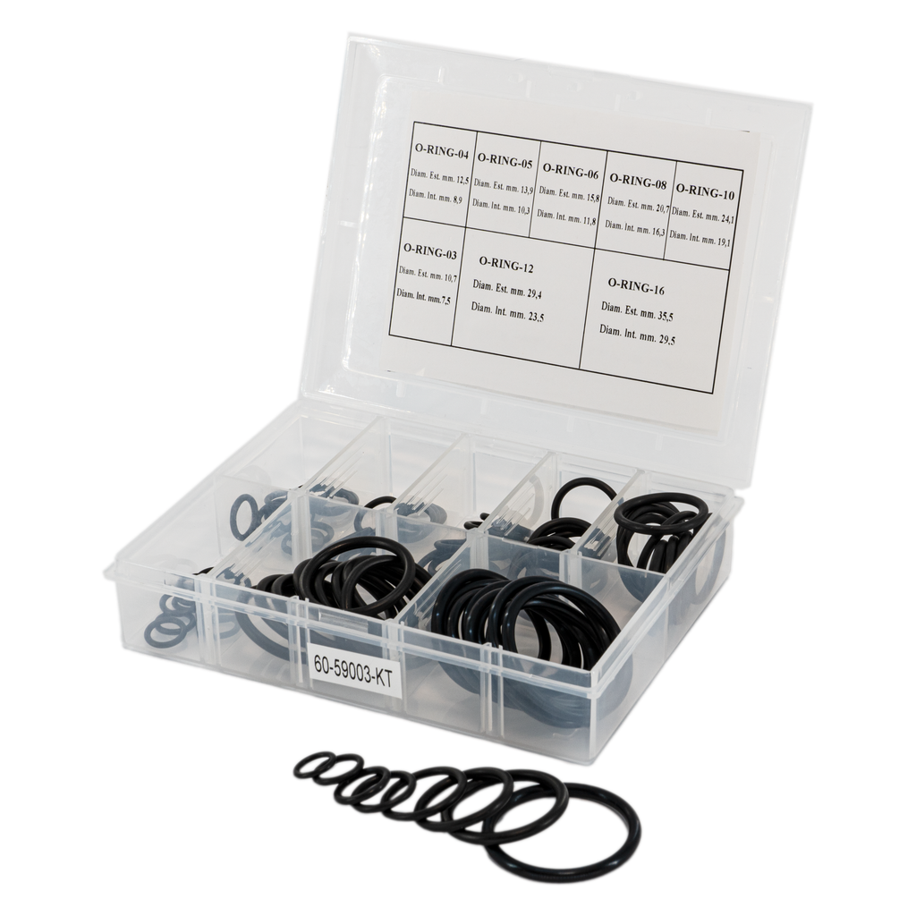 Flo Supply AN O-Ring Set - 10 each of 3AN, 4AN, 6AN, 8AN, 10AN, 12AN, 16AN