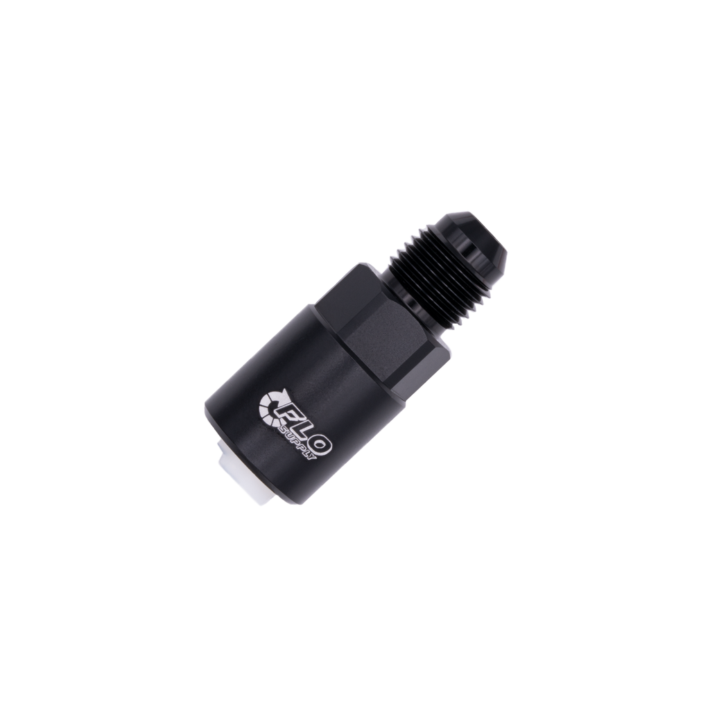 Flo Supply 6AN x 5/16" Spring Lock Fuel Adapter - Male/Female