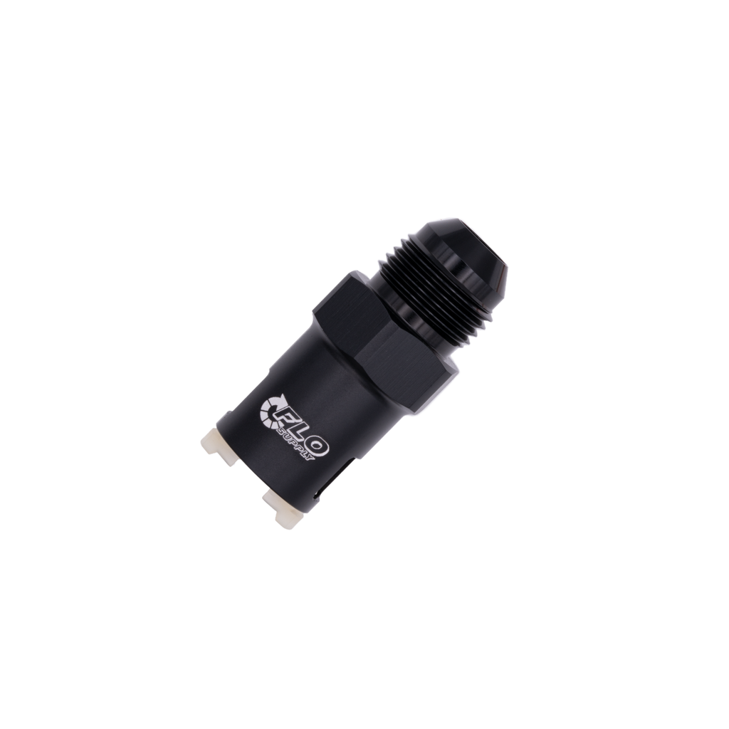 Flo Supply 8AN x 3/8" Spring Lock Fuel Adapter - Male/Female
