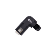 Load image into Gallery viewer, Flo Supply 6AN x 3/8" 90 Degree Spring Lock Fuel Adapter - Male/Female