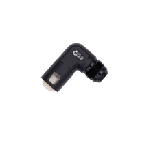Load image into Gallery viewer, Flo Supply 8AN x 3/8" 90 Degree Spring Lock Fuel Adapter - Male/Female
