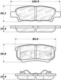 StopTech 07-17 Jeep Patriot Street Performance Rear Brake Pads