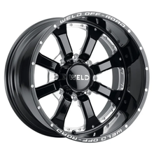 Load image into Gallery viewer, Weld Granada 8 20x10 / 8x180 / 4.75 BS / 124.3 HB - Gloss Black Milled - Non-BL Wheel