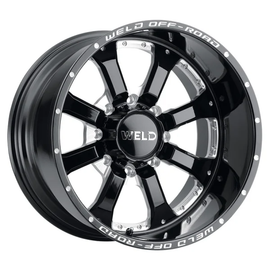 Weld Granada 8 20x10 / 8x180 / 4.75 BS / 124.3 HB - Gloss Black Milled - Non-BL Wheel