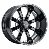 Weld Granada 8 20x10 / 8x180 / 4.75 BS / 124.3 HB - Gloss Black Milled - Non-BL Wheel