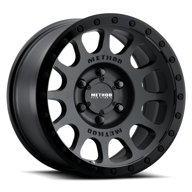 Method Wheels MR305 NV 18x9 +18mm Offset 6x135 94mm CB Matte Black - Gloss Black Lip