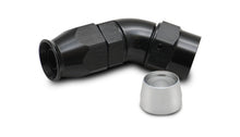 Load image into Gallery viewer, Vibrant 45 Degree One Piece Hose End for PTFE Lined Hose Size -12AN
