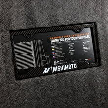 Load image into Gallery viewer, Mishimoto Universal Carbon Fiber Intercooler - Gloss Tanks - 600mm Black Core - C-Flow - DG V-Band