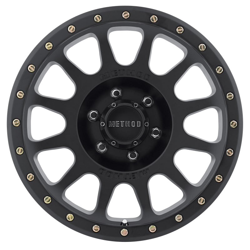 Method MR305 NV 20x9 +18mm Offset 6x135 94mm CB Matte Black Wheel