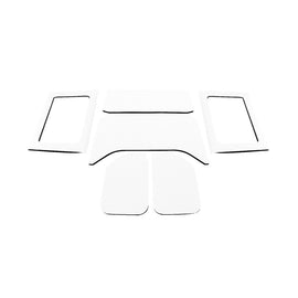 DEI 11-18 Jeep Wrangler JK 4-Door Boom Mat Complete Headliner Kit - 6 Piece - White