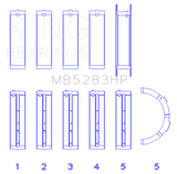 King Engine Bearings Performance Main Bearing Set - Size Standard X