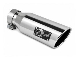 aFe MACH Force-Xp 304 Stainless Steel Clamp-on Exhaust Tip Polished 3in Inletx4-1/2in Outletx12in L