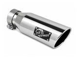 aFe MACH Force-Xp 304 Stainless Steel Clamp-on Exhaust Tip Polished 3in Inletx4-1/2in Outletx12in L