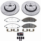 Power Stop 22-24 Jeep Grand Cherokee Front Z36 Truck & Tow Brake Kit