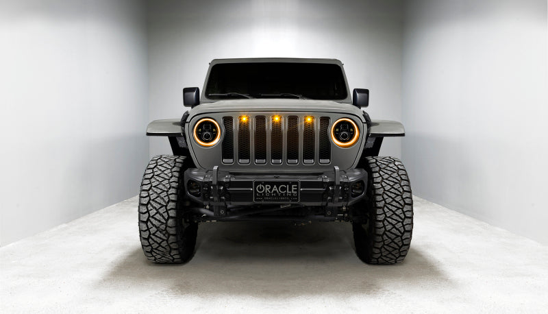 Oracle Jeep Wrangler JL/Gladiator JT 7in. High Powered LED Headlights (Pair) - Dynamic NO RETURNS