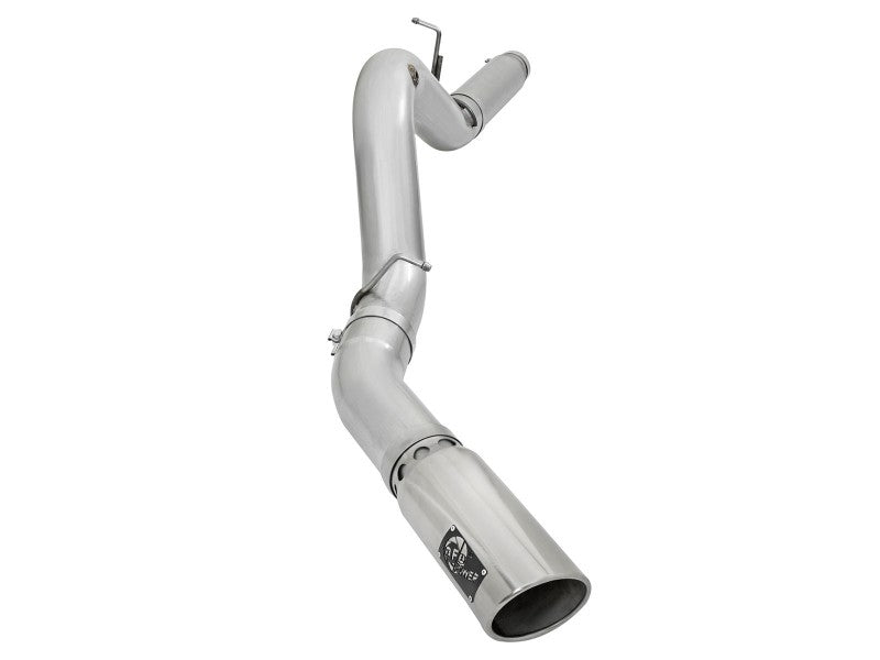 aFe Atlas Exhaust 5in DPF-Back Aluminized Steel w/ Polished Tips 16-17 GM Diesel Truck V8-6.6L (td)