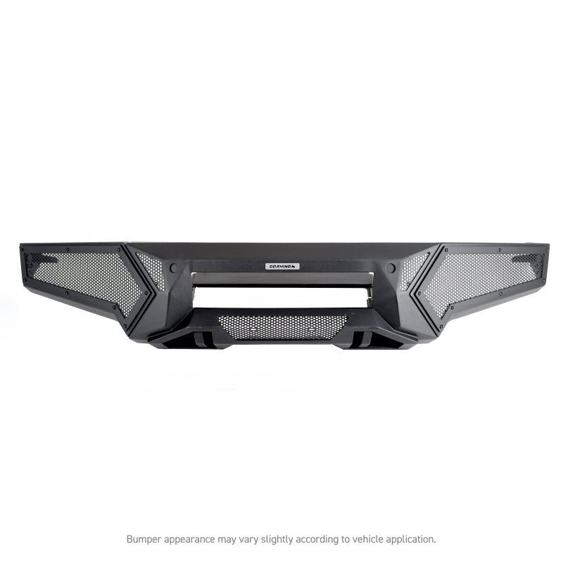Go Rhino 21-23 Ford F-150 (4dr) Element Front Bumper w/ Power Bar - Tex. Blk