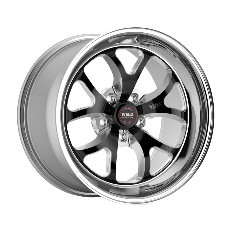 Weld S76 17x4.5 / 5x120.65 / 1.7 BS / 3.18 HB - Black Center - Polished Shell - Non-BL Wheel