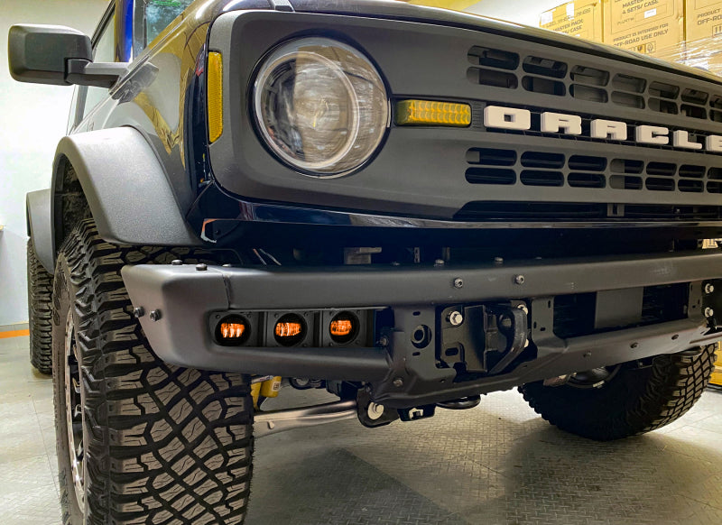 Oracle High 21-22 Ford Bronco Triple LED Fog Light kit for Steel Bumper NO RETURNS