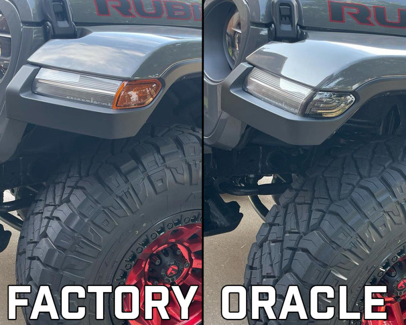 Oracle Jeep Wrangler JL Smoked Lens LED Front Sidemarkers NO RETURNS