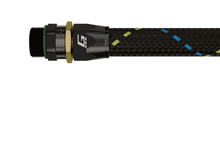 Load image into Gallery viewer, GReddy AN08 STRAIGHT ORB MALE BLACK/GOLD ANODIZED