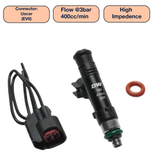 Load image into Gallery viewer, DeatschWerks Universal 440cc Single Fuel Injector / 60mm Length / 14mm O-Ring Seals
